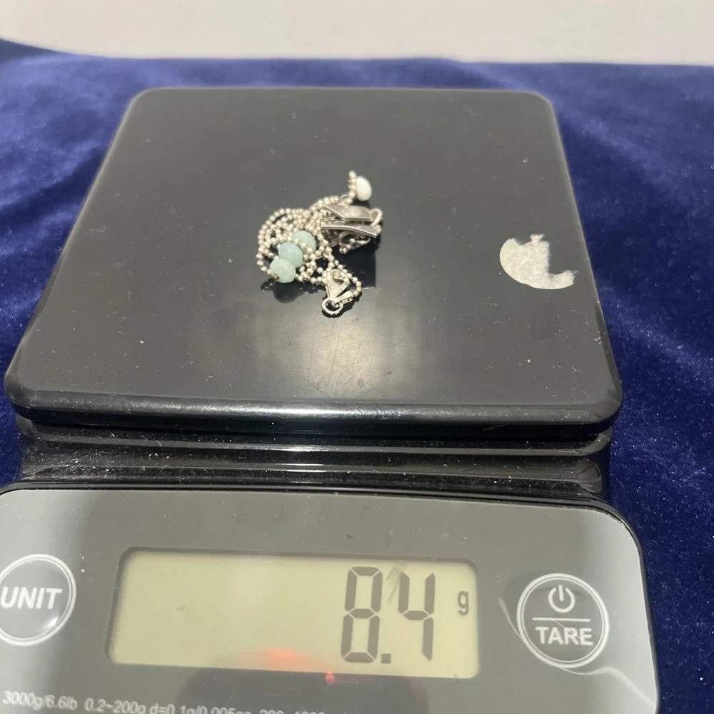 925 Italy Ball & Bead, Star Fish, Mama ,beads Beach Souvenir Necklace 18